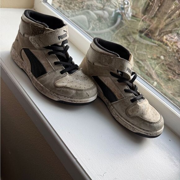 Puma Kids High-Top Sneakers sz 2.5 good dirty condition - Picture 8 of 9